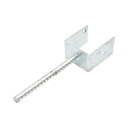 Papuc reazem cu tija 81x60x102mm, grosime 4mm, otel zincat