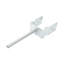 Papuc reazem cu tija 101x60x125mm, grosime 5mm, otel zincat