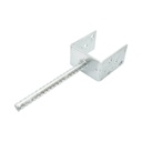 Papuc reazem cu tija 91x60x102mm, grosime 4mm, otel zincat