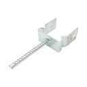 Papuc reazem cu tija 121x60x125mm, grosime 5mm, otel zincat