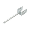 Papuc reazem cu tija 61x50x80mm, grosime 4mm, otel zincat