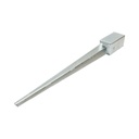 Suport stalp tip tarus 71x71x750mm, grosime 2mm, otel zincat