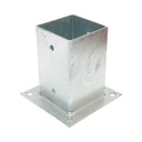 Suport stalp patrat aplicat 91x91x150mm, grosime 2mm, otel zincat