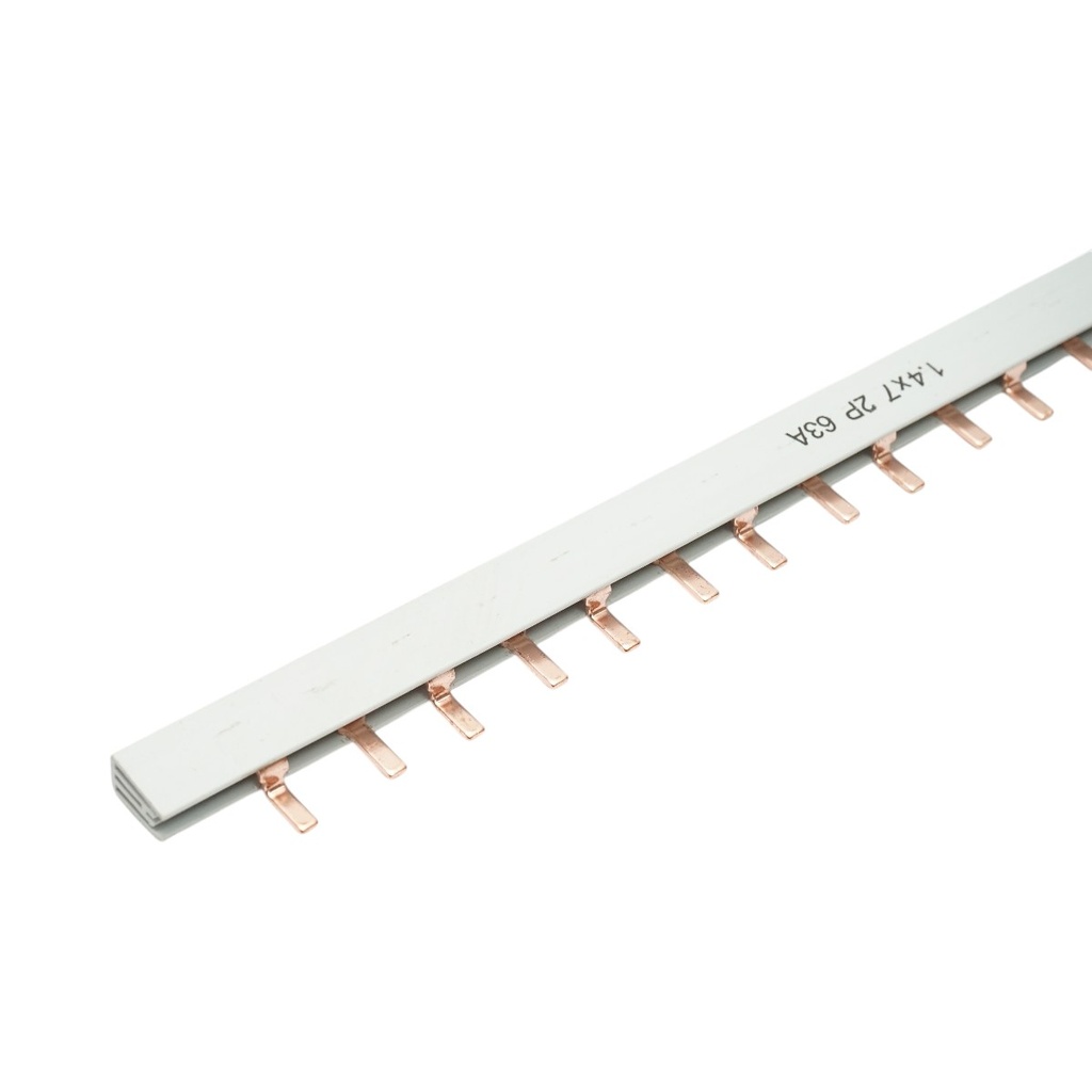 Pieptene, busbar monofazic 1m, 2P, 63A, 56 module pentru alimentare sigurante automate Longroad