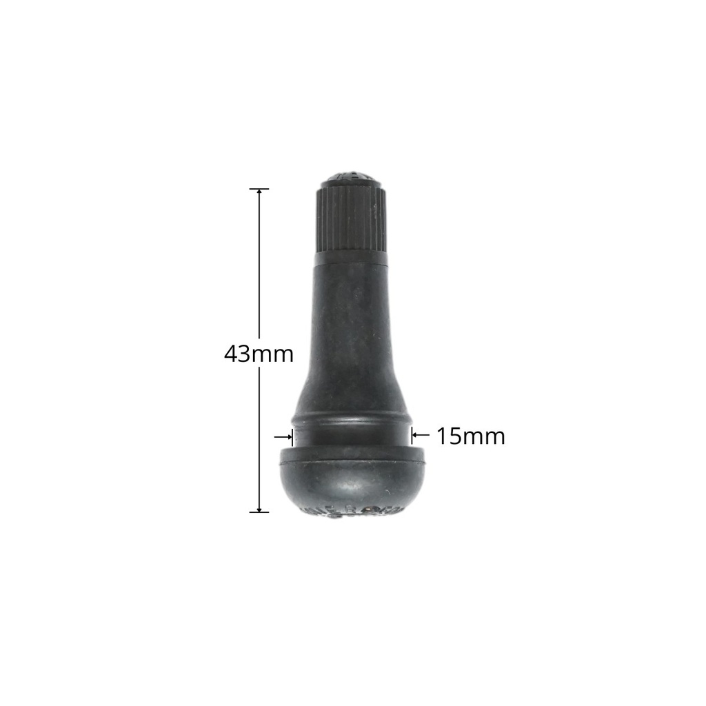 Set 100 valve roata tubeless EPDM cu insertie alama 43mm TR413