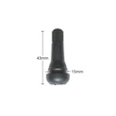 Set 100 valve roata tubeless EPDM cu insertie alama 43mm TR413