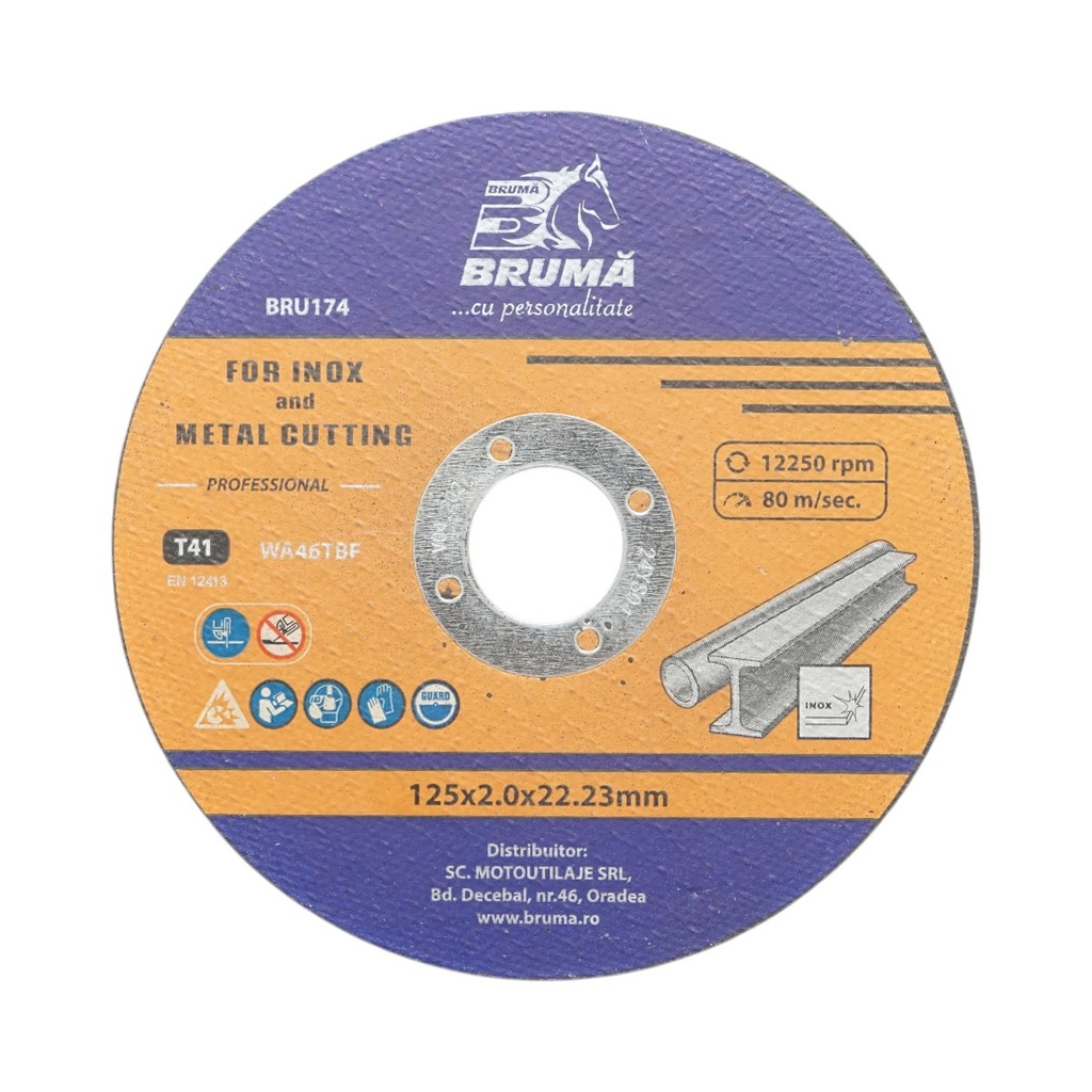 Panza disc flex T41 115x22.23x2mm pentru taiat inox si metal