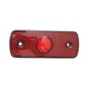 Lampa gabarit laterala slim LED 12-24V rosie 108x43.5x12mm