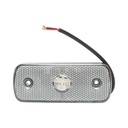 Lampa gabarit laterala slim LED 12-24V alba 108x43.5x12mm
