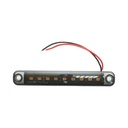 Lampa gabarit laterala slim LED 12-24V galben fumuriu 100x15x10mm FR0176