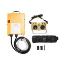 Telecomanda industriala wireless 380V AC cu joystick dublu si butoane IP65