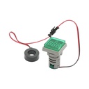 Indicator digital ampermetru LED verde 0-100A, 220V/380V Ø 22mm