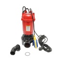 Pompa apa murdara, drenaj submersibila cu flotor si tocator 2600W, 220V, H12m, debit 333 L/min, cablu 8m