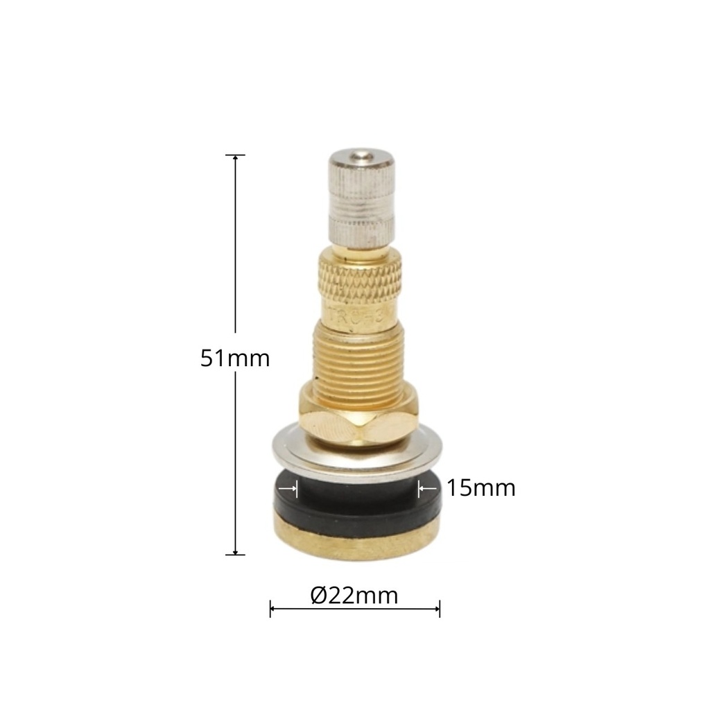 Valva agricola tubeless alama 51mm TR618A