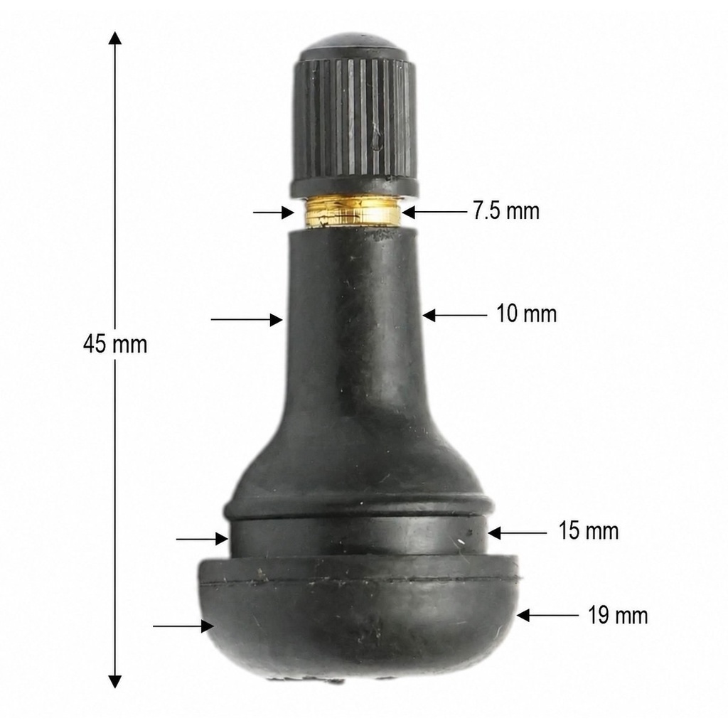 Valva roata tubeless 45mm TR413