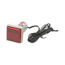 Indicator digital temperatura cu sonda LED rosu 220V/380V AC Ø 22mm