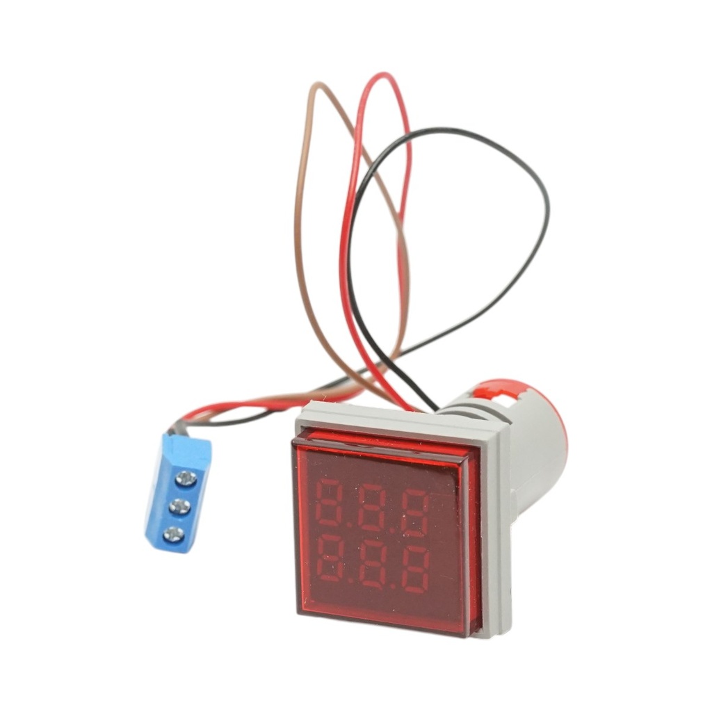 Indicator digital contor LED rosu 0-999999, 220V/380V AC Ø 22mm