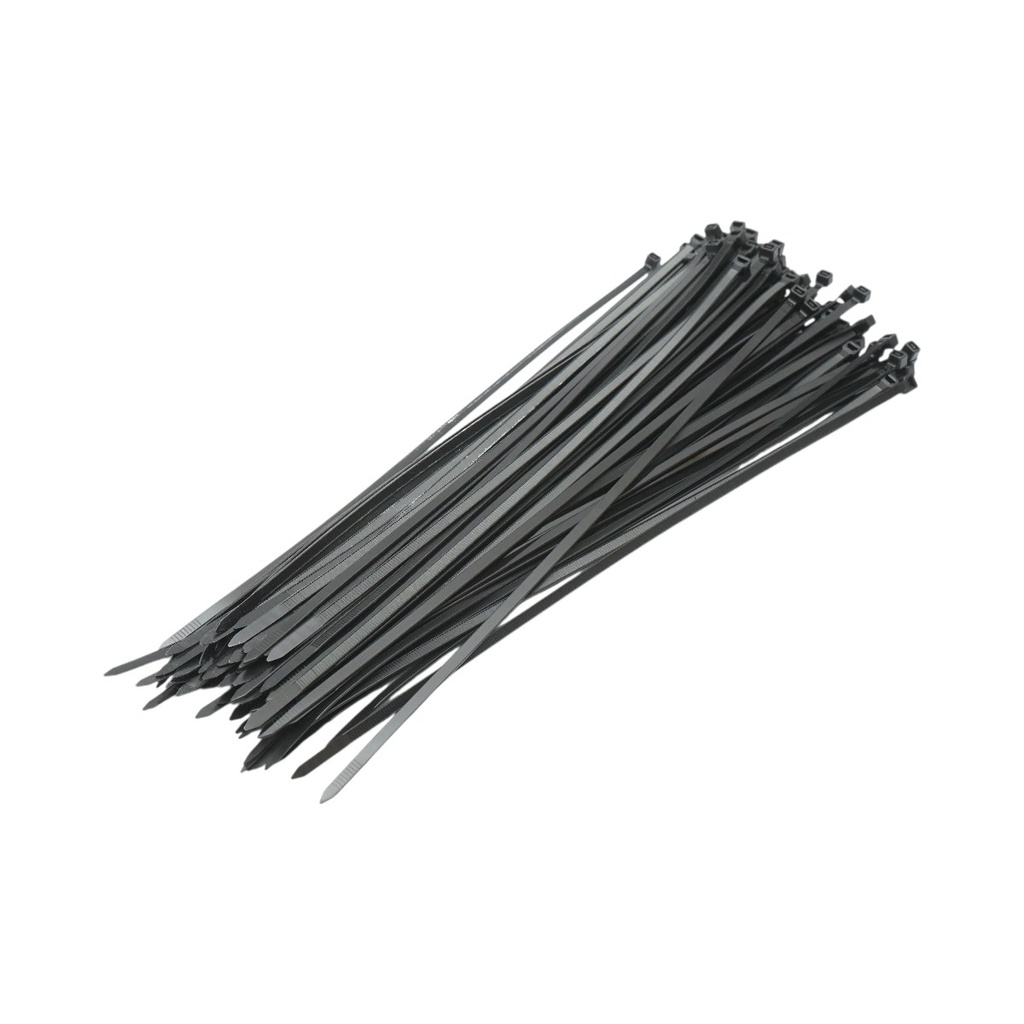 Faseta colier plastic negru 4.7x350mm pentru prindere capace roti auto 100 buc/set Longroad