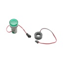 Indicator digital ampermetru si voltmetru LED verde 0-100A/50-500V AC Ø 22mm