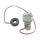 Indicator digital ampermetru si voltmetru LED alb 0-100A/50-500V AC Ø 22mm