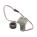 Indicator digital ampermetru LED alb 0-100A, 220V/380V Ø 22mm