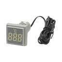 Indicator digital temperatura cu sonda LED alb 220V/380V AC Ø 22mm