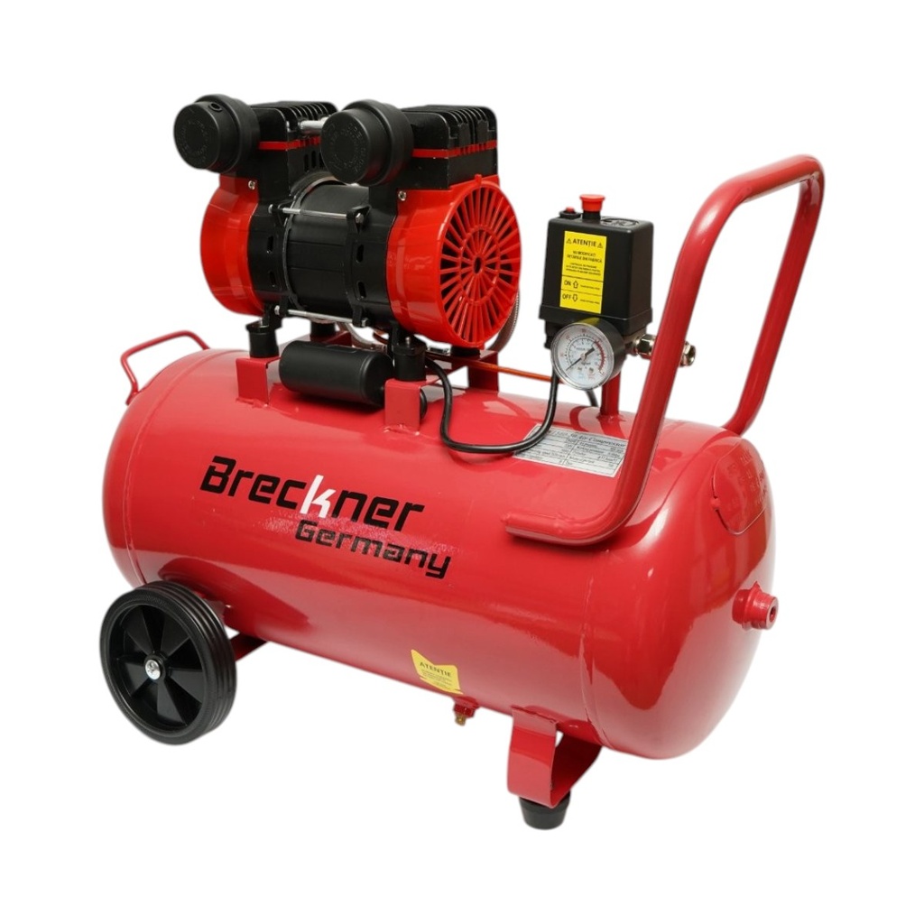 Compresor aer 50L, motor 2 cilindri 1.5kW/2.1CP, presiune maxima 8 bar, volum aer aspirat 155L/min