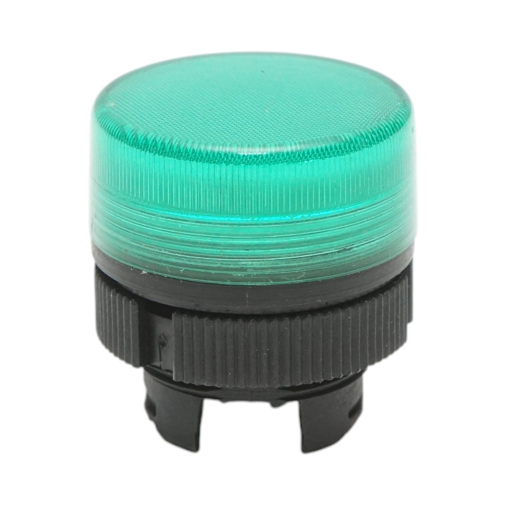 Cap indicator iluminat verde Ø 22mm LAY5