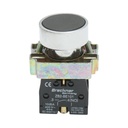 Buton comanda metalic negru cu revenire 1NO, 400V/10A, LAY5