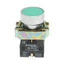 Buton comanda metalic verde cu revenire 1NO+1NC, 400V/10A, LAY5