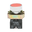 Buton comanda metalic rosu cu revenire 1NO+1NC, 400V/10A, LAY5