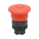 Cap buton comanda ciuperca rosu oprire de urgenta tip push-pull Ø 22mm LAY5