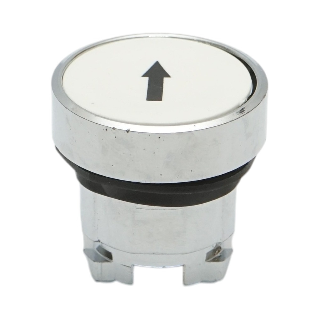Cap buton comanda alb sageata sus Ø 22mm ZBE