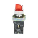 Selector 2 pozitii si indicator semnalizare LED rosu 1NO+1NC, 220V, LAY5