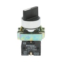 Selector 2 pozitii negru cu retinere 1NO+1NC, 400V/10A, LAY5-BD25