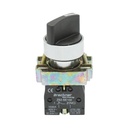 Selector 2 pozitii negru cu retinere 1NO+1NC, 400V/10A, LAY5-BD25C