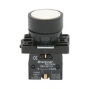 Buton comanda cu revenire alb 1NO+1NC, 400V/10A, LAY5