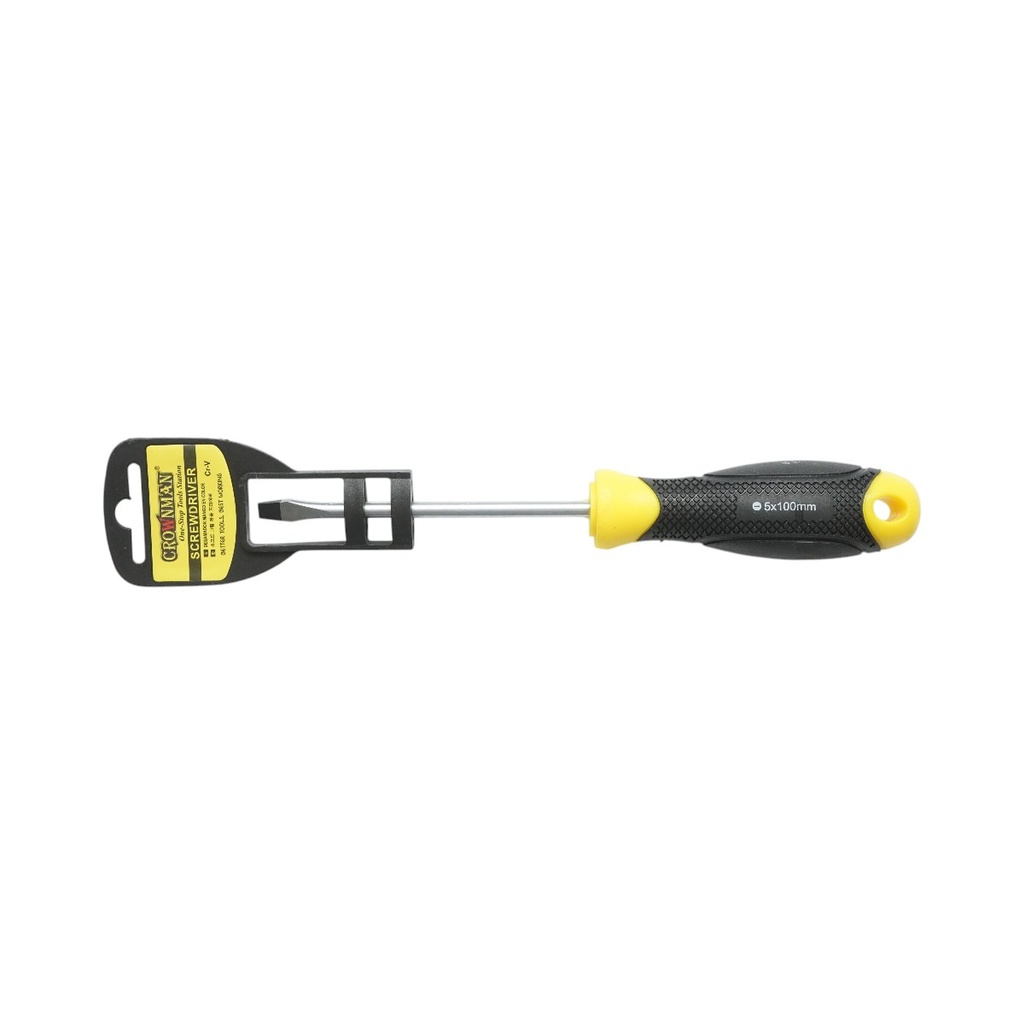 Surubelnita dreapta 5x100mm cu varf magnetic profesionala Cr-V Crownman