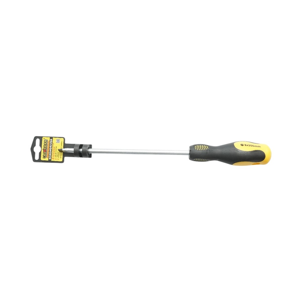 Surubelnita dreapta 8x200mm cu varf magnetic profesionala Cr-V Crownman