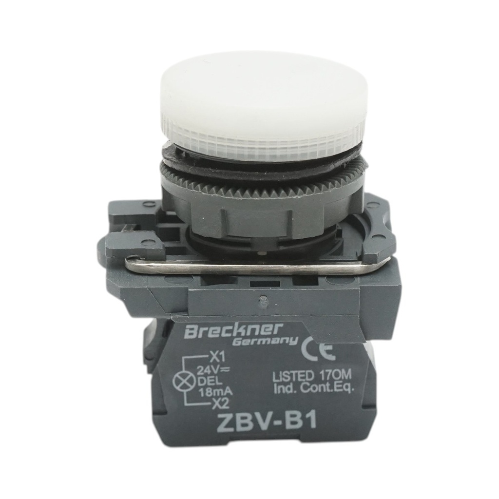 Indicator semnalizare LED alb 24V, 18mA, TB5