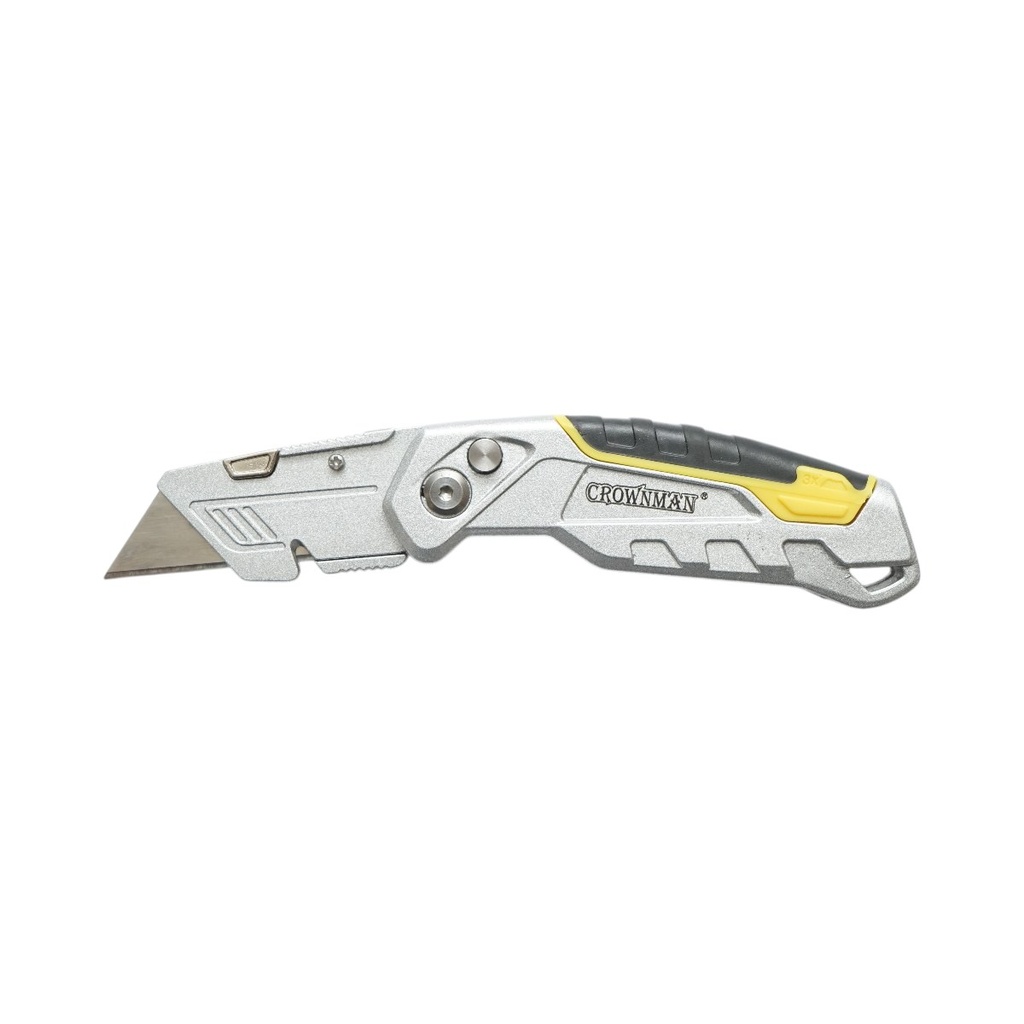 Cutit cutter profesional pliabil cu lama otel 19mm SK5, corp aluminiu Heavy Duty Crownman