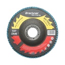 Disc lamelar abraziv cu zirconiu 125x22mm T27 ZA40 pentru slefuire, polizare metal si inox
