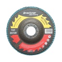 Disc lamelar abraziv cu zirconiu 125x22mm T27 ZA120 pentru slefuire, polizare metal si inox