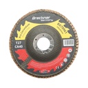 Disc lamelar abraziv corund 125x22mm T27 CA40 pentru slefuire/polizare inox si metal