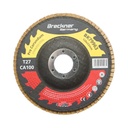Disc lamelar abraziv corund 125x22mm T27 CA100 pentru slefuire/polizare inox si metal