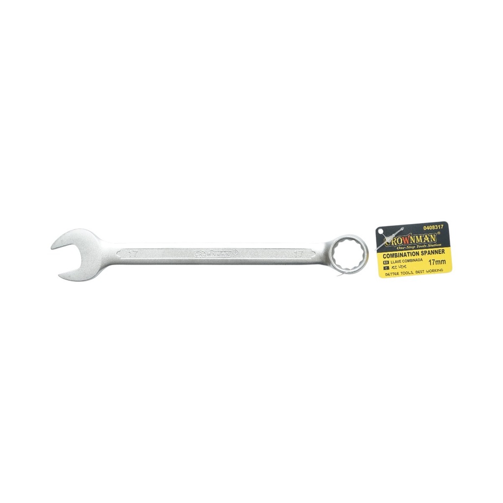 Cheie combinata fixa si inelara 17mm Cr-V Crownman