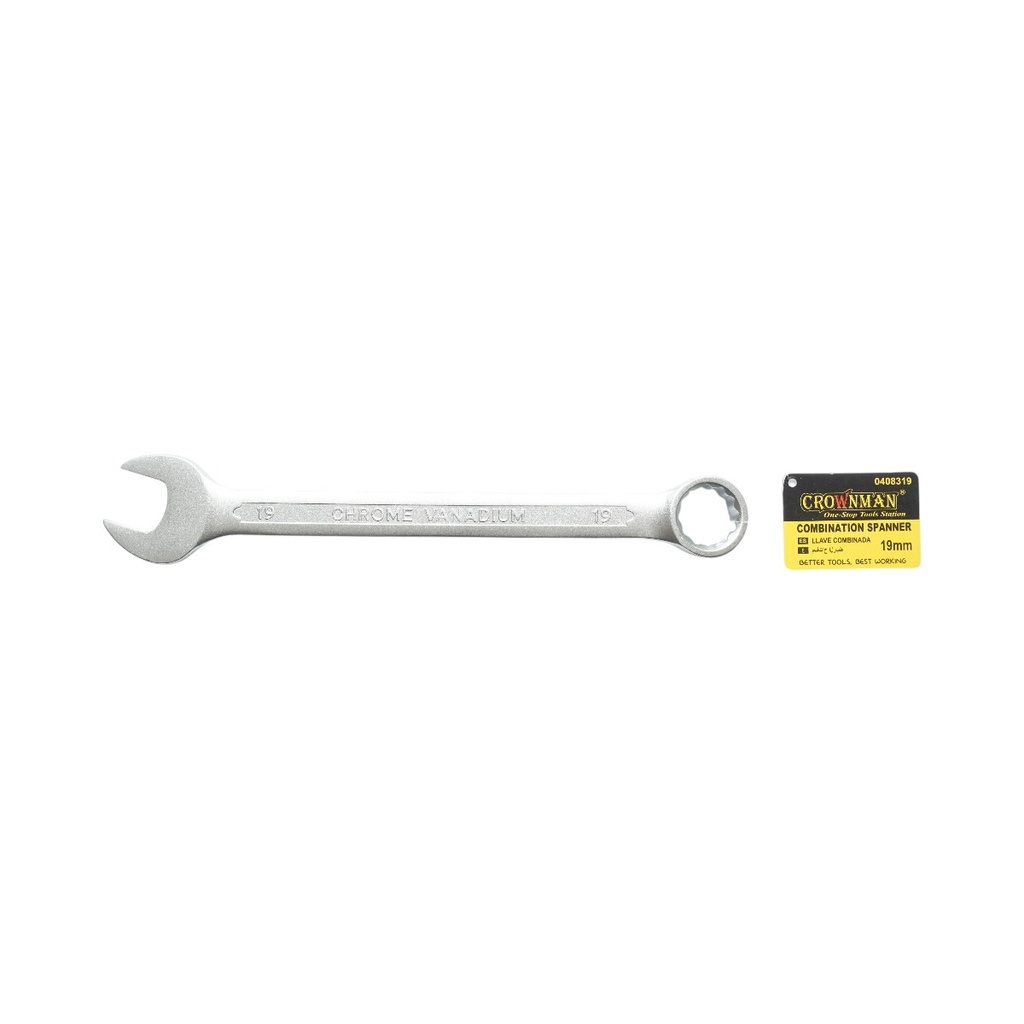 Cheie combinata fixa si inelara 19mm Cr-V Crownman