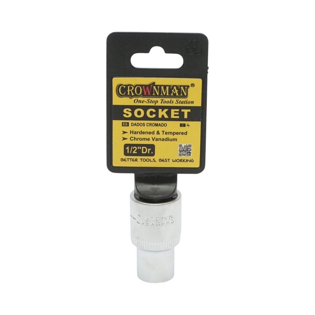 Cheie tubulara 10mm, patrat 1/2 inch Cr-V Crownman