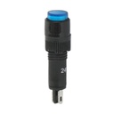 Indicator semnalizare industrial LED albastru 24V Ø 8mm