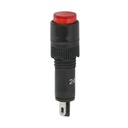 Indicator semnalizare industrial LED rosu 24V Ø 8mm
